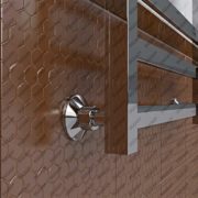 Дизайн-радиатор водяной модель L flat, подключение Дизайн-радиатор водяной модель L flat, подключение