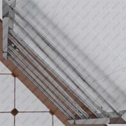Дизайн-радиатор водяной модель Zigzag, вид сверху